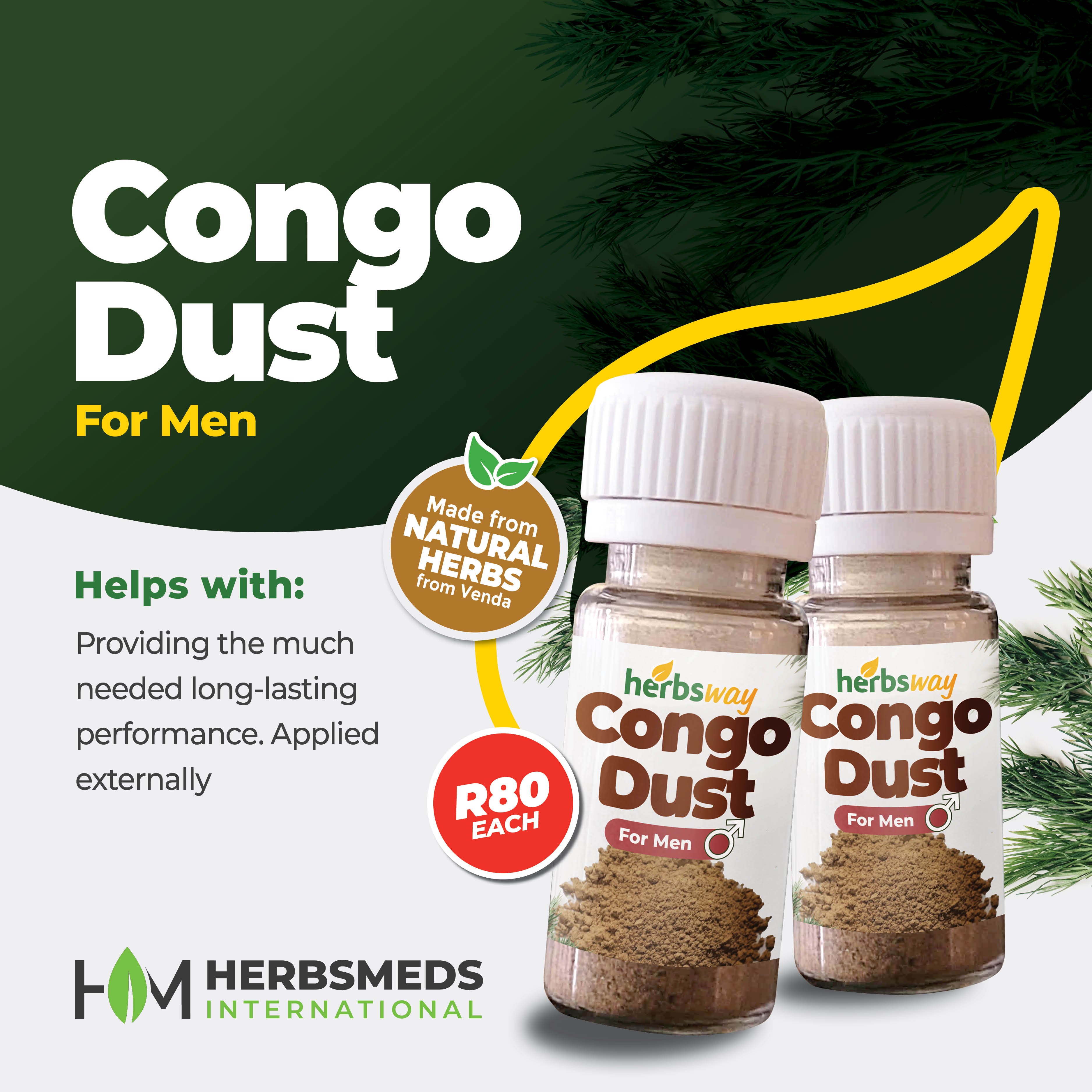 Premium Congo Dust Powder (15g) – Advanced Intimacy & Endurance Topical Formula