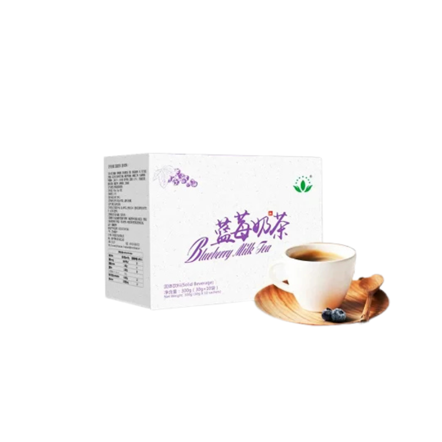 Green world Blueberry Milk Tea