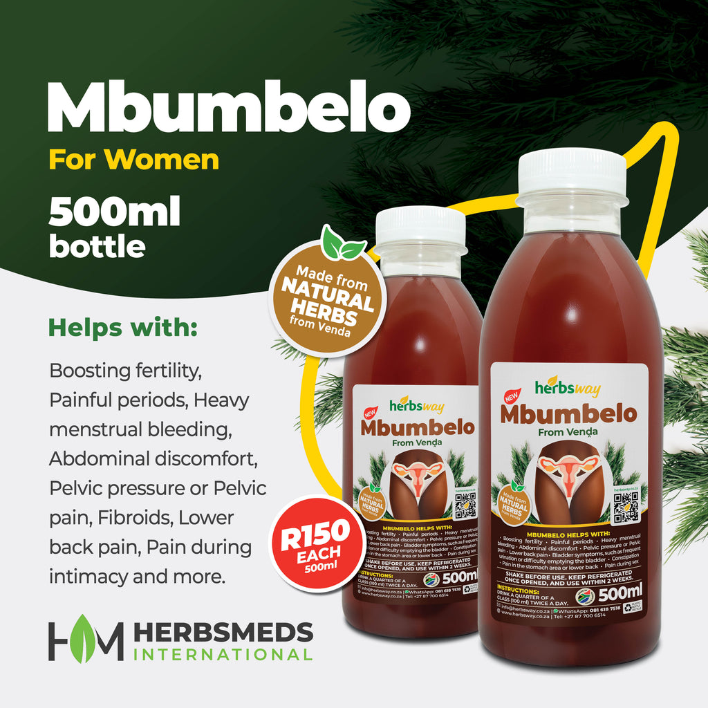Herbsway Mbumbelo 500ml – Menstrual Comfort & Pelvic Wellness Tonic